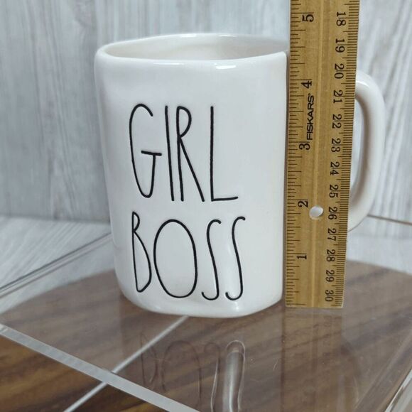 Magenta by Rae Dunn White Porcelain Girl Boss Tea Cup Mug - Picture 6 of 6
